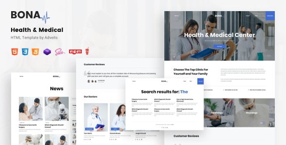 Bona - Health & Medical HTML Template Bona - Health & Medical HTML Template
