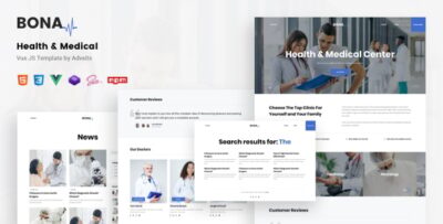 Bona - Health & Medical Vue JS Template