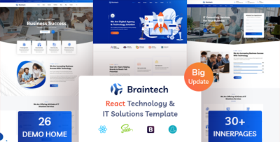 Braintech - React Technology & IT Solutions Template