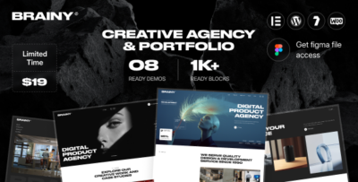 Brainy - Creative Agency & Startup WordPress Theme