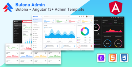 Bulona - Angular 13+ Admin Template