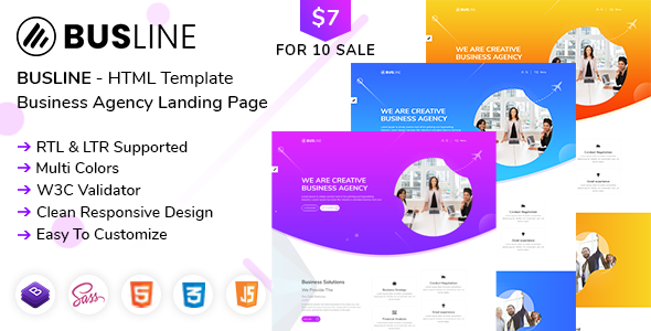 BusLine - Business Landing Page HTML + RTL BusLine - Business Landing Page HTML + RTL
