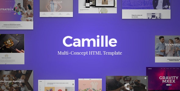 Camille - Multi-Concept HTML Template for Start-ups and Agency Camille - Multi-Concept HTML Template for Start-ups and Agency