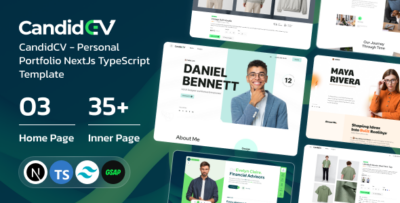 CandidCV - Personal Portfolio CV & Resume NextJS Template