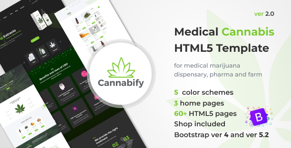 Cannabify - Medical Marijuana Dispensary, Lounge and Shop HTML Bootstrap Template Cannabify - Medical Marijuana Dispensary, Lounge and Shop HTML Bootstrap Template