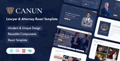 Canun - Lawyer and Attorney React Template