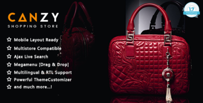 Canzy - Shopping Handbags and Clothes PrestaShop Theme