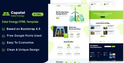 Capatel - Solar Energy HTML Template