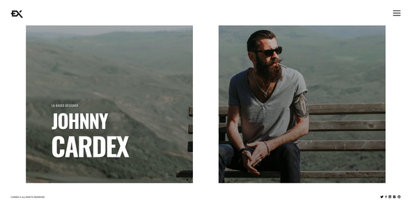 Cardex - One Page Portfolio Template Cardex - One Page Portfolio Template