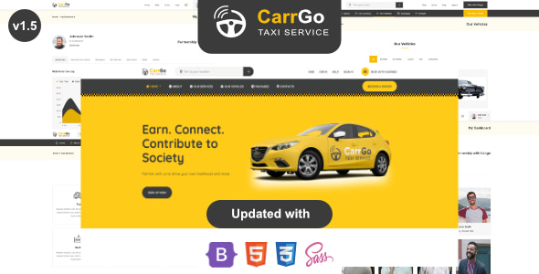 CarrGo - Ridesharing Taxi HTML5 Template CarrGo - Ridesharing Taxi HTML5 Template