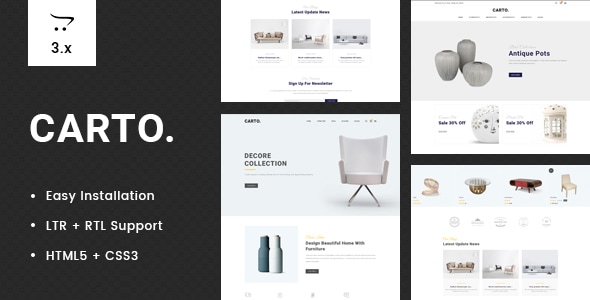 Carto - Multipurpose OpenCart 3 Theme Carto - Multipurpose OpenCart 3 Theme