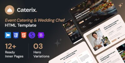 Caterix - Event Catering & Wedding Chef HTML Template