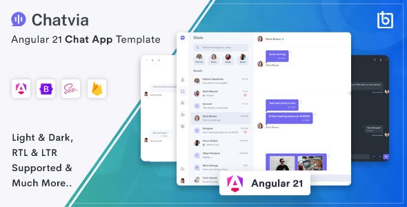Chatvia - Angular 21 Chat App Template Chatvia - Angular 21 Chat App Template