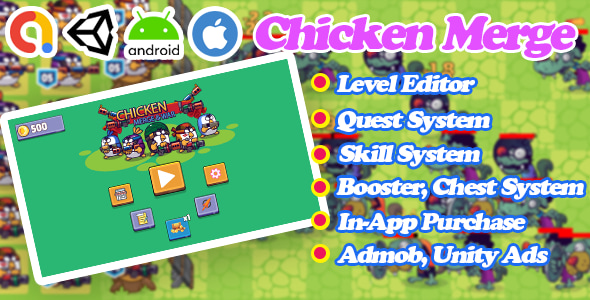 Chicken Merge - Unity Game Template Chicken Merge - Unity Game Template