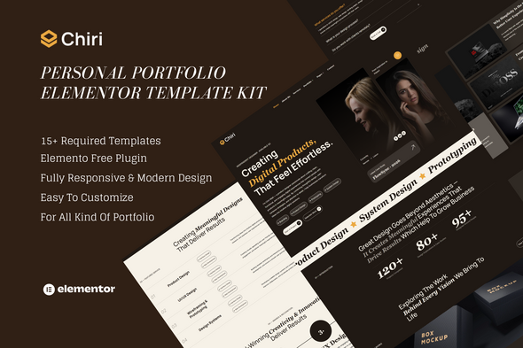 Chiri - Personal Portfolio Elementor Template Kit Chiri - Personal Portfolio Elementor Template Kit