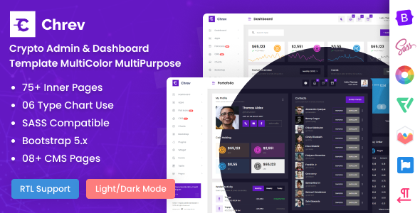 Chrev - Crypto Admin & Dashboard Template MultiColor MultiPurpose Chrev - Crypto Admin & Dashboard Template MultiColor MultiPurpose