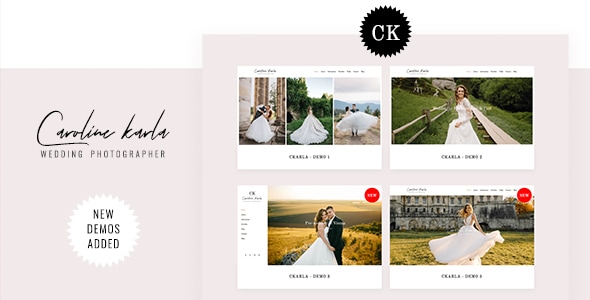 CKARLA - Minimal Wedding Photography Template CKARLA - Minimal Wedding Photography Template