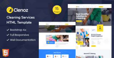 Clenoz - Cleaning Service HTML Template