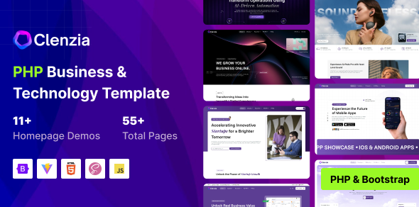Clenzia - Business & Technology PHP Template Clenzia - Business & Technology PHP Template