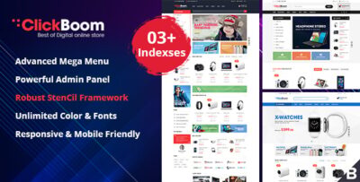 ClickBoom - Responsive StenCil BigCommerce Theme with Advanced Option