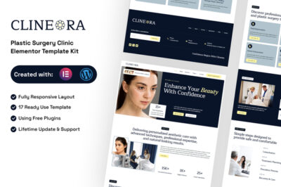Clineora - Plastic Surgery Clinic Elementor Template Kit
