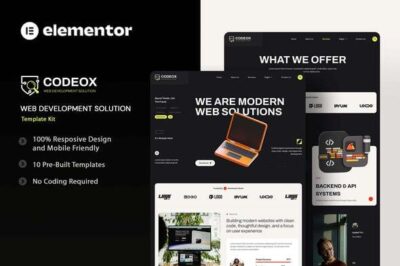 Codeox - Web Development Solution Elementor Template Kit