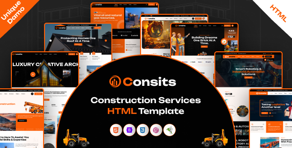 Consits - Construction & Industrial HTML Template Consits - Construction & Industrial HTML Template