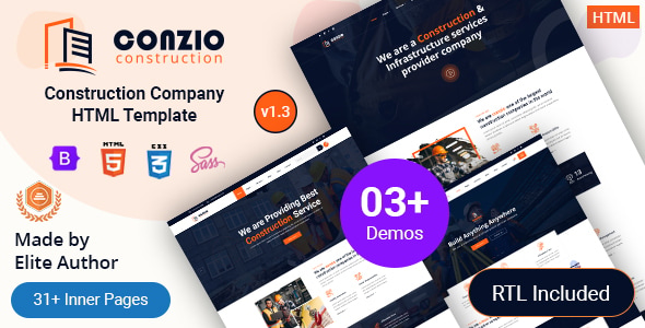 Conzio - Construction Company Bootstrap 5 Template Conzio - Construction Company Bootstrap 5 Template