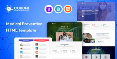 Coroni - Medical & Health Prevention HTML Template