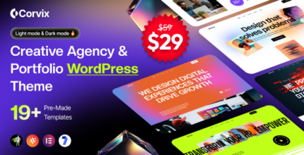 Corvix - Creative Agency & Portfolio WordPress Theme
