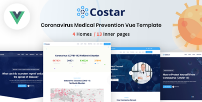 Costar - Vue JS Coronavirus Medical Prevention Template