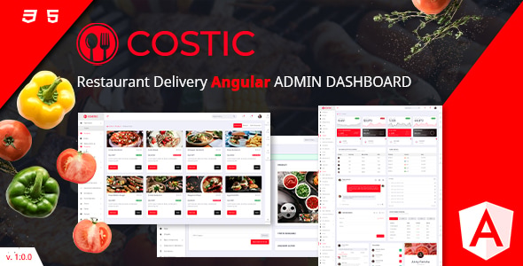 Costic | Food Admin Dashboard Angular Template Costic | Food Admin Dashboard Angular Template