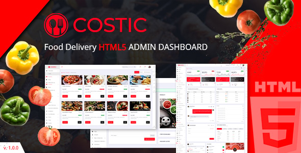 Costic | Food Dashboard HTML5 Template Costic | Food Dashboard HTML5 Template