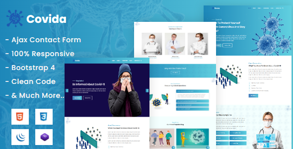 Covida - Coronavirus Medical Prevention Template Covida - Coronavirus Medical Prevention Template