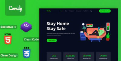 Covidy - Responsive Onepage HTML Template