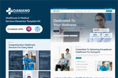 Damang - Healthcare & Medical  Services Elementor Template Kit