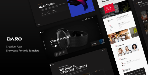 Daro - Creative Ajax Showcase Portfolio Template Daro - Creative Ajax Showcase Portfolio Template