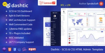 Dashtic - Laravel Dashboard Template