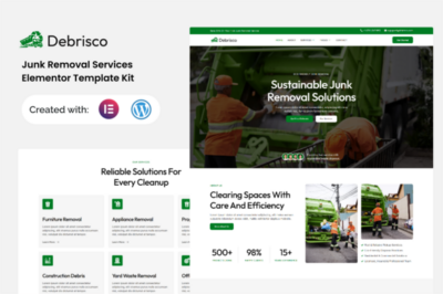 Debrisco - Junk Removal Services Elementor Template Kit