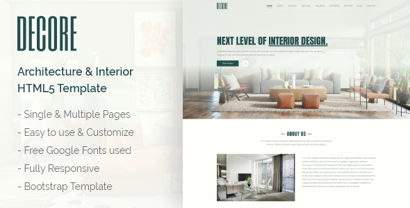 DeCore - Architecture & Interior HTML5 Template DeCore - Architecture & Interior HTML5 Template