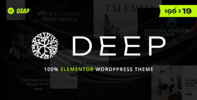 Deep - Elementor Creative Agency & Portfolio WordPress Theme
