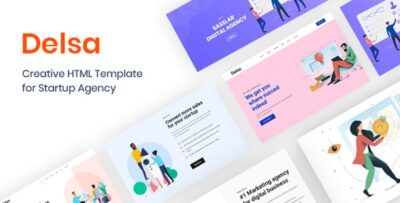 Delsa - Creative HTML Template for Startup Agency