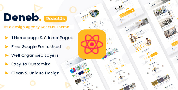 Deneb - Creative Portfolio React JS Theme Deneb - Creative Portfolio React JS Theme