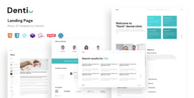 Denti - Landing page React JS Template