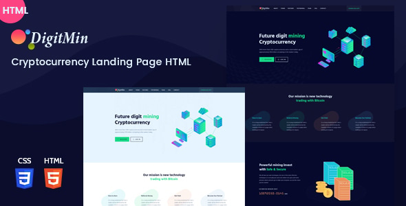 DigitMin - Bitcoin & Cryptocurrency HTML Template DigitMin - Bitcoin & Cryptocurrency HTML Template