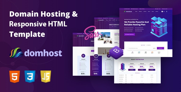 Domhost - Domain Hosting HTML Template Domhost - Domain Hosting HTML Template