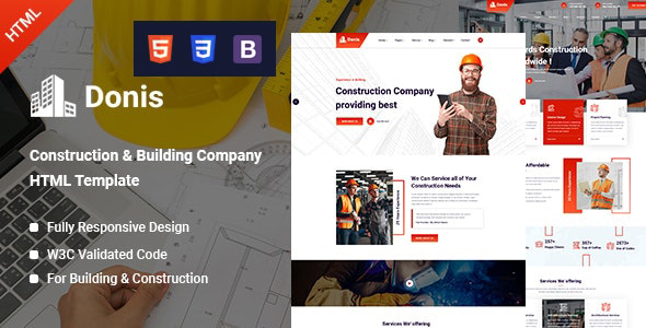 Donis - Construction HTML Template Donis - Construction HTML Template