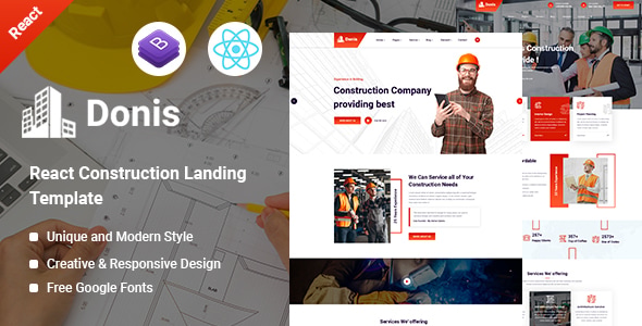 Donis - Construction React Template Donis - Construction React Template