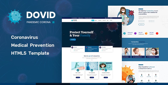 Dovid - Coronavirus Medical HTML Template Dovid - Coronavirus Medical HTML Template