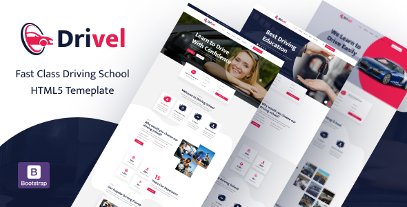 Drivel – Driving School HTML Template Drivel – Driving School HTML Template